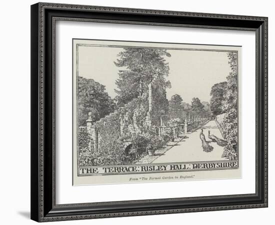 The Terrace, Risley Hall, Derbyshire-null-Framed Giclee Print