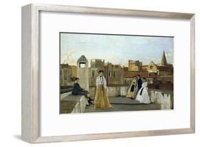 The Terrace-Edoardo Dalbono-Framed Giclee Print