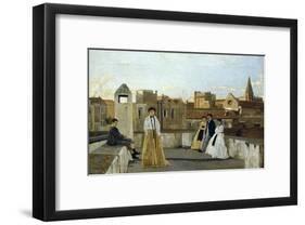 The Terrace-Edoardo Dalbono-Framed Giclee Print
