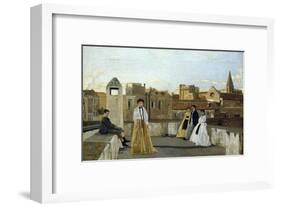 The Terrace-Edoardo Dalbono-Framed Giclee Print