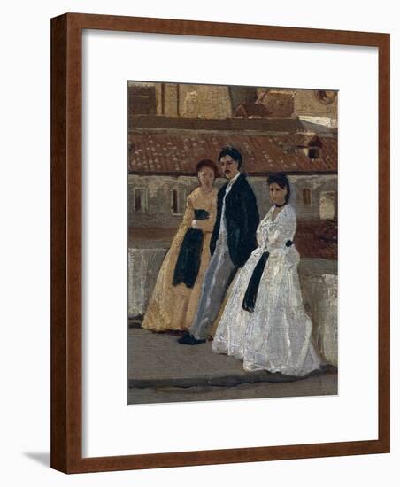 The Terrace-Edoardo Dalbono-Framed Giclee Print