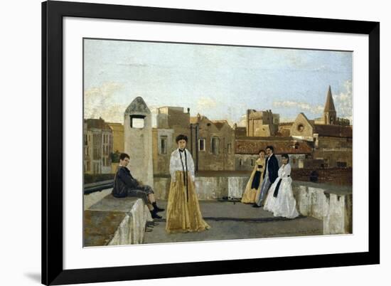 The Terrace-Edoardo Dalbono-Framed Giclee Print