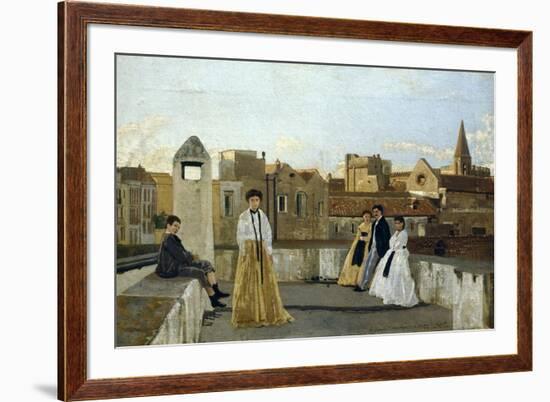 The Terrace-Edoardo Dalbono-Framed Giclee Print