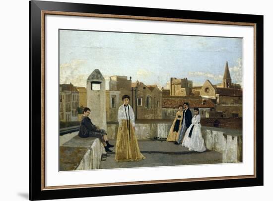 The Terrace-Edoardo Dalbono-Framed Giclee Print