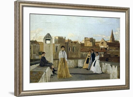 The Terrace-Edoardo Dalbono-Framed Giclee Print