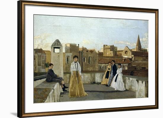 The Terrace-Edoardo Dalbono-Framed Giclee Print