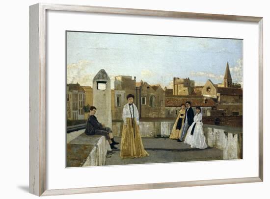 The Terrace-Edoardo Dalbono-Framed Giclee Print