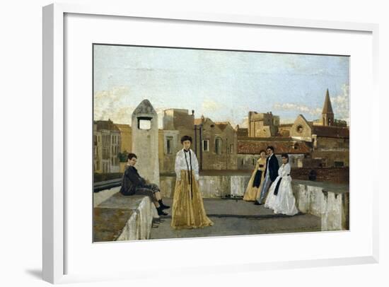 The Terrace-Edoardo Dalbono-Framed Giclee Print