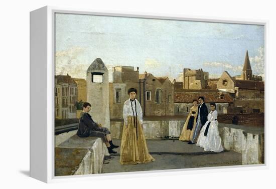 The Terrace-Edoardo Dalbono-Framed Premier Image Canvas