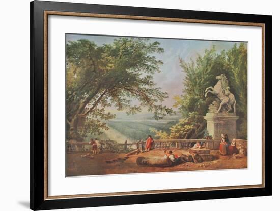 The Terrasse of Marly-Hubert Robert-Framed Collectable Print