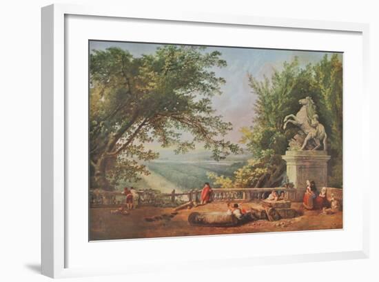 The Terrasse of Marly-Hubert Robert-Framed Collectable Print