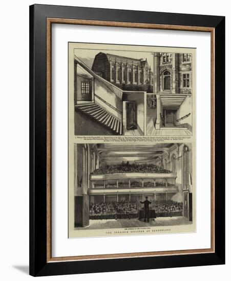 The Terrible Disaster at Sunderland-null-Framed Giclee Print