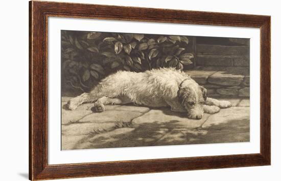 The Terrier-Herbert Dicksee-Framed Premium Giclee Print