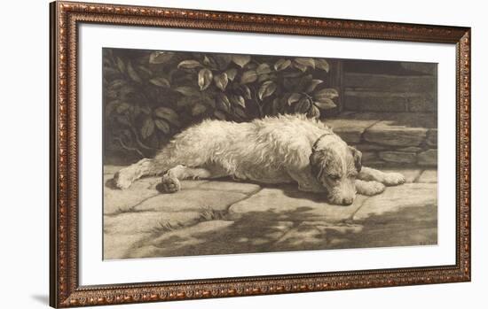 The Terrier-Herbert Dicksee-Framed Premium Giclee Print