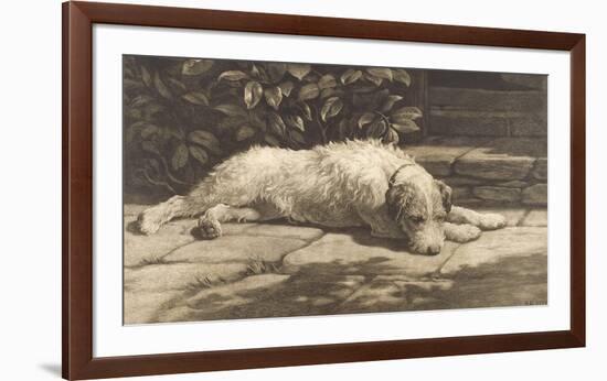 The Terrier-Herbert Dicksee-Framed Premium Giclee Print