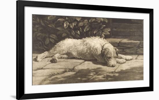 The Terrier-Herbert Dicksee-Framed Premium Giclee Print