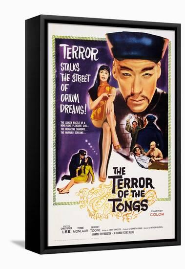 The Terror of the Tongs, from Left: Yvonne Monlaur, Christopher Lee, 1961-null-Framed Stretched Canvas