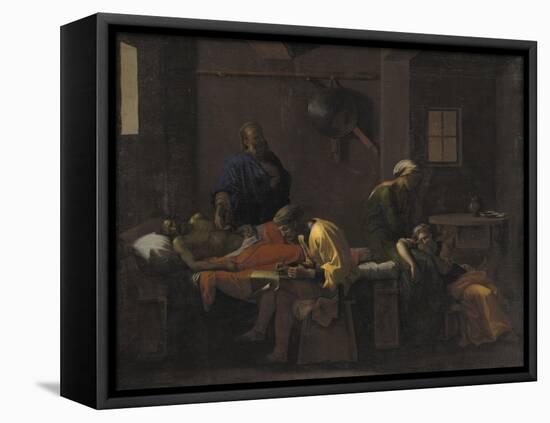 The Testament of Eudamidas, 1644-48-Nicolas Poussin-Framed Premier Image Canvas