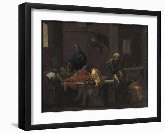 The Testament of Eudamidas, 1644-48-Nicolas Poussin-Framed Giclee Print