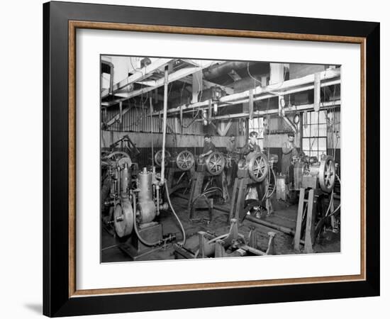 The Testing Room, Leland Faulconer Manufacturing Co., Detroit, Mich.-null-Framed Photo