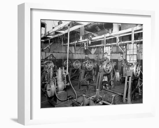 The Testing Room, Leland Faulconer Manufacturing Co., Detroit, Mich.-null-Framed Photo