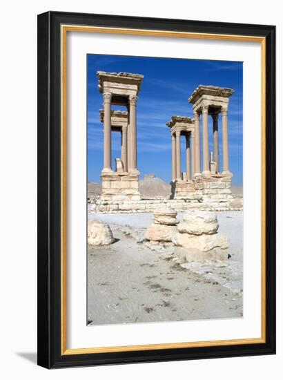 The Tetrapylon, Palmyra, Syria-Vivienne Sharp-Framed Photographic Print