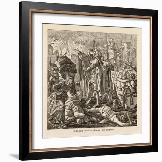 The Teutonic Knights Take the Town of Kaven (Now Kowno) in Eastern Prussia-Ehrhardt-Framed Art Print