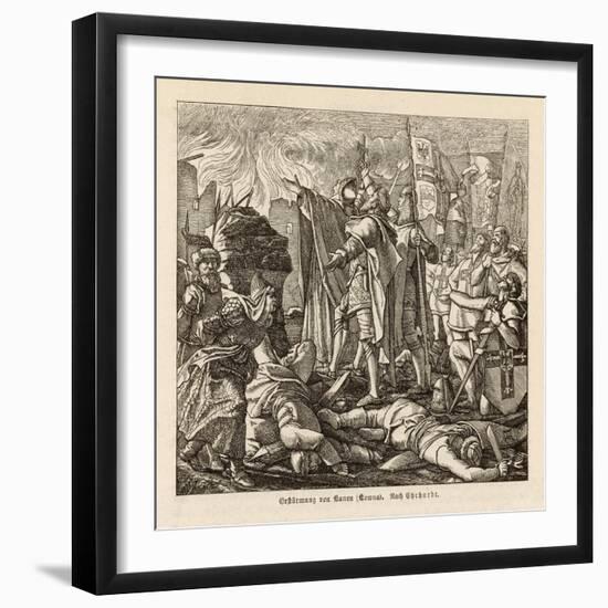 The Teutonic Knights Take the Town of Kaven (Now Kowno) in Eastern Prussia-Ehrhardt-Framed Art Print