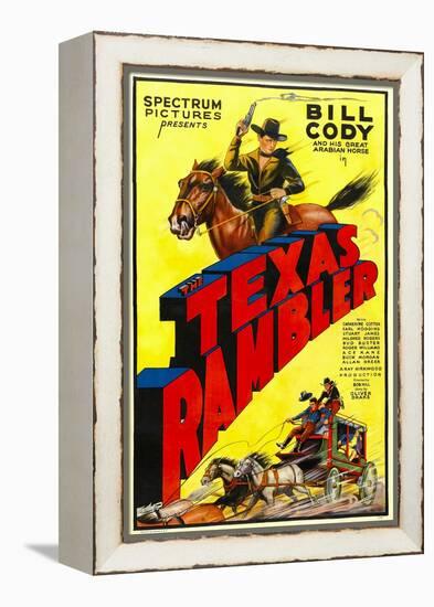 The Texas Rambler, Top Half: Bill Cody, 1935-null-Framed Stretched Canvas