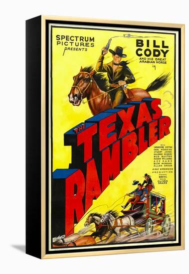 The Texas Rambler, Top Half: Bill Cody, 1935-null-Framed Stretched Canvas