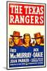 The Texas Rangers, Fred Macmurray, Jean Parker, Jack Oakie, 1936-null-Mounted Photo