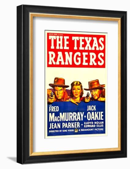 The Texas Rangers, Fred Macmurray, Jean Parker, Jack Oakie, 1936--Framed Photo