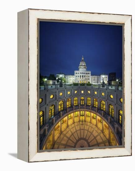 The Texas State Capitol Building in Austin, Texas.-Jon Hicks-Framed Premier Image Canvas