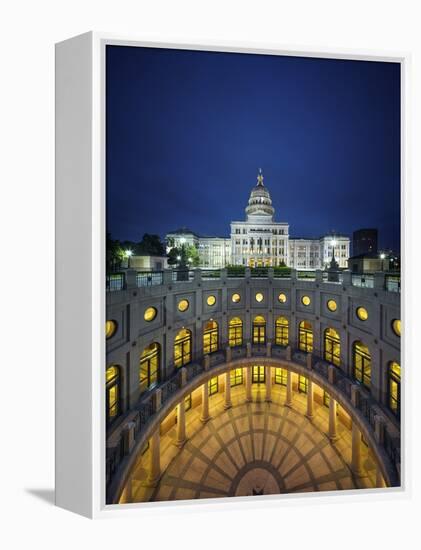 The Texas State Capitol Building in Austin, Texas.-Jon Hicks-Framed Premier Image Canvas