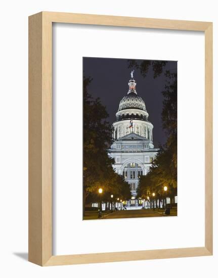 The Texas State Capitol Building in Austin, Texas.-Jon Hicks-Framed Photographic Print