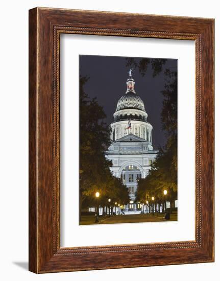 The Texas State Capitol Building in Austin, Texas.-Jon Hicks-Framed Photographic Print