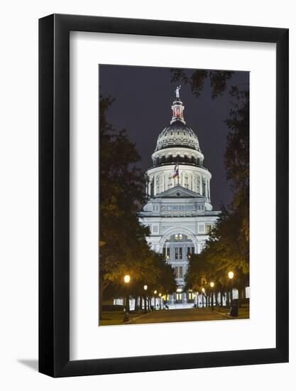 The Texas State Capitol Building in Austin, Texas.-Jon Hicks-Framed Photographic Print