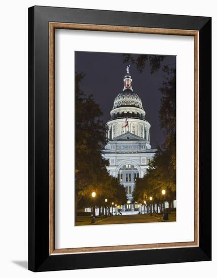 The Texas State Capitol Building in Austin, Texas.-Jon Hicks-Framed Photographic Print