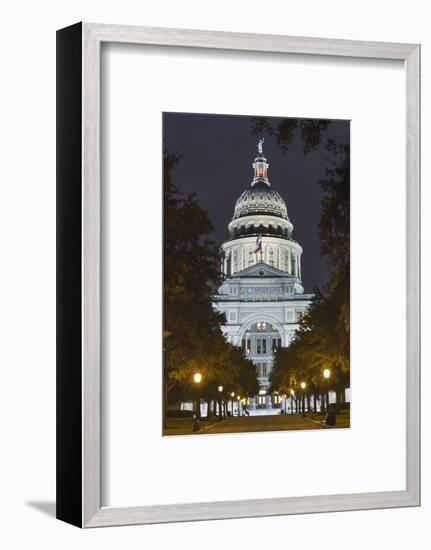 The Texas State Capitol Building in Austin, Texas.-Jon Hicks-Framed Photographic Print