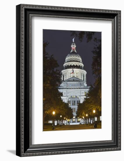 The Texas State Capitol Building in Austin, Texas.-Jon Hicks-Framed Photographic Print