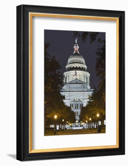 The Texas State Capitol Building in Austin, Texas.-Jon Hicks-Framed Photographic Print