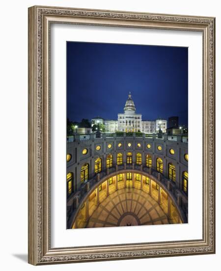 The Texas State Capitol Building in Austin, Texas.-Jon Hicks-Framed Photographic Print