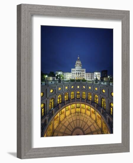 The Texas State Capitol Building in Austin, Texas.-Jon Hicks-Framed Photographic Print