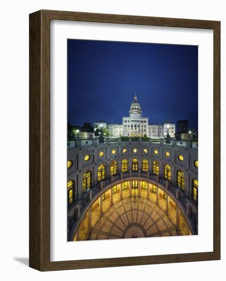 The Texas State Capitol Building in Austin, Texas.-Jon Hicks-Framed Photographic Print