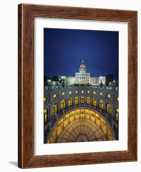 The Texas State Capitol Building in Austin, Texas.-Jon Hicks-Framed Photographic Print