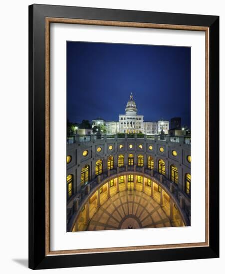 The Texas State Capitol Building in Austin, Texas.-Jon Hicks-Framed Photographic Print