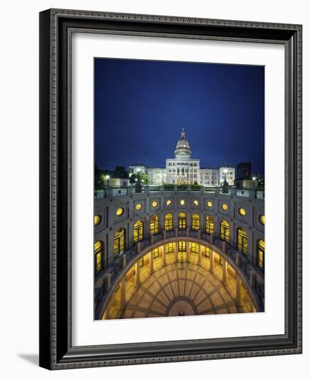 The Texas State Capitol Building in Austin, Texas.-Jon Hicks-Framed Photographic Print