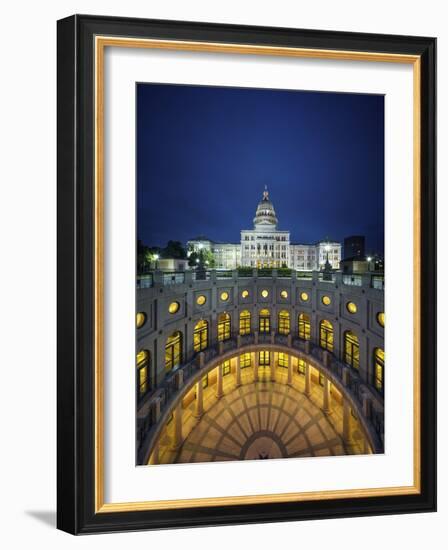 The Texas State Capitol Building in Austin, Texas.-Jon Hicks-Framed Photographic Print