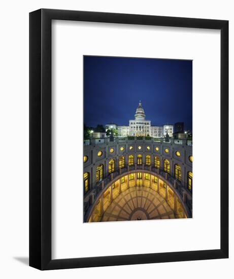 The Texas State Capitol Building in Austin, Texas.-Jon Hicks-Framed Photographic Print