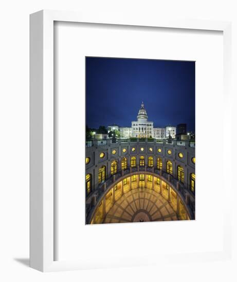 The Texas State Capitol Building in Austin, Texas.-Jon Hicks-Framed Photographic Print